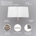 thumbnail image 3 of Cuaderno grande líneas Eccolo, cubierta flexible, escr. 256 pgs. marfil, cinta, apertura plana, escritorio, Sé audaz (gris, 8x10"), 3 of 3