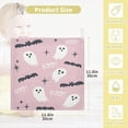 thumbnail image 2 of Dreamtimes 5 PCS Halloween Spooky Ghosts Baby Muslin Washcloths, Pink Cute S Bat Face Towel Burp Cloths Ultrasoft Absorbent Cotton Bath Wipes Towels for Newborn Boys Girls, 2 of 7