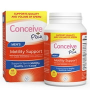 Conceive Plus Male Fertility Supplement for Semen Volumizer, Sperm Count Booster - Zinc, Ginseng, Ashwagandha, Q10, Antioxidants - Motility Boost for Men - 60 Vegetarian Soft Capsules