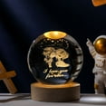 thumbnail image 2 of Lierteer Christmas Crystal Ball Decoration Astronomy Solar Planets Moon Astronaut Love, 2 of 8