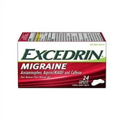 Excedrin Migraine Pain Reliever Caplets, 24 Count, 3 Pack