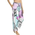 thumbnail image 3 of Kdxio Women's Comfy Stretch Eiffel Tower and HeartsPrint Drawstring Pajama Pants-Small, 3 of 9