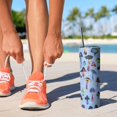 thumbnail image 2 of 20oz Colorful Mushroom Pattern Light Blue Pattern Skinny Tumblers Stainless Steel Tumbler with Lid and Straw,Vacuum Insulated Double Wall Travel Tumbler Cups with Cleaning Brush for Coffee,Tea, 2 of 6