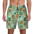 thumbnail image 3 of Uemuo Christmas Donuts Pattern Mens Swim Trunks Quick Dry Board Shorts with Mesh Lining, Stretch Beach Shorts Quick Dry No-Chafing Board Shorts-, 3 of 9