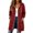 Red #46, variant on WULMLEO Womens Long Hoodies Lined Long Sleeve Hooded Full Zip Up Sweatshirts Casual Loose Fit Sweater Coat Fashion Winter Jacket with Pocket Wine M
