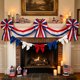 thumbnail image 4 of CaiYueKe Red White Blue Velvet Bow Garland, Patriotic Bow Bunting, 4th of July Party Decor, Festive Holiday Hanging, Independence Day Decoration, Home Mantel Wall Decor, Velvet Bow String Decor, 4 of 6