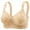 Beige, variant on 2 Pack Bras for Women Underwear Thin Soft Comfortable Sag No Underwire Retraction Full Cup Bras