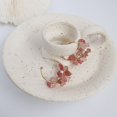 thumbnail image 4 of RV Vintage Yard Wind Pendientes de aguja de plata Perla natural Rosa Cristal Fresa Chica Superhada Sailing Electrónica, 4 of 5