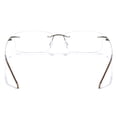thumbnail image 3 of Cyxus Blue Light Glasses Frameless Rectangle para hombres y mujeres Anti Eye Strain Block Ultraviolet Clear Lenses Cyxus Style, 3 of 8