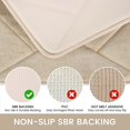 thumbnail image 3 of Memory Foam Bath Mat,Super Water Absorption,Machine Washable Bathroom Rug,Soft,Absorbent Quick Dry Bathmat,Shower Bath Room Floor Mat(32"x20",Beige), 3 of 4