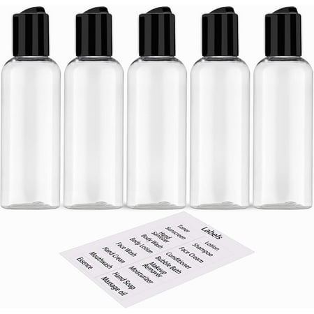 Travel Bottles for Toiletries TSA Approved Leakproof Plastic Empty Travel Size Bottles Containers with Labels