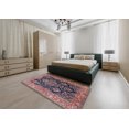 thumbnail image 5 of Ahgly Company Machine Washable Indoor Rectangle Traditional Rosy Pink Area Rugs, 7' x 10', 5 of 7