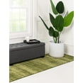 thumbnail image 2 of Unique Loom Del Mar Collection Contemporary Transitional Runner Rug, 2 Feet 7 Inch x 10 Feet, Green/Olive, 2 of 4