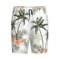 thumbnail image 4 of Naloa Vintage Palm Trees Men's Short Pajama Pants, Lounge Comfort Shorts with Elasticized Waistband and Side Pockets - Small, 4 of 9