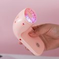 thumbnail image 4 of Kearding Mini ventilador con carga USB, soporte para teléfono móvil de escritorio, ventiladores para silla, herramientas de refrigeración portátiles Electrodomésticos Rosado Kearding HA059976-02B, 4 of 6