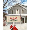 thumbnail image 5 of Christmas Garage Door Banner Cover 6 x 13 ft, Christmas Cute Gnome Big Snowflake Retro Background Christmas Garage Door Decorations Holiday Christmas Backdrop Decor for Winter New Year Xmas Party, 5 of 6