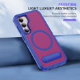 thumbnail image 6 of Decase Magnetic case for Samsung Galaxy S23 FE Case,Built-in Kickstand,Compatible with Mag-Safe, Dual-Layer Protection Military Grade Protective Phone Case for Samsung Galaxy S23 FE,Blue+Rose, 6 of 6