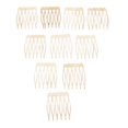 thumbnail image 3 of 10 Piezas de Pinzas de Peine para El Cabello DIY en Blanco, 6/10 , Peines Laterales, Accesorio para El Cabello - Oro 6 dientes Macarena Peine de pelo en blanco, 3 of 8