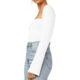 thumbnail image 4 of ORUYROP Pull pour Femmes Col Cœur Bustier Côtelé Corset Tricoté Manches Longues, 4 of 7