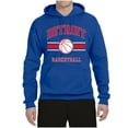 thumbnail image 2 of Wild Bobby City of Detroit DET Basketball Fantasy Fan Sports Unisex Hoodie Sweatshirt, Royal, Small, 2 of 5