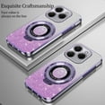 thumbnail image 4 of Compatible with Tecno Spark 20 Pro Case Silicone with Ring Holder, for Tecno Spark 20 Pro Phone Case Glitter Transparent Double Layer Detachable Soft TPU Shockproof Protective Slim Cover (Purple), 4 of 13