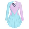 thumbnail image 2 of renvena Kids Girls Shiny Rhinestones Roller Skating Ballerina Dance Dress, 2 of 7