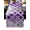 Purple, variant on Red Morocco Table Runner 36 Inches Small, Rustic Country Smear Street Mottled Art Kitchen Dining Burlap Linen Tablerunner for Small/Round/Square/Wedding/Coffee/Dining Table Party Home Décor 13 x 36