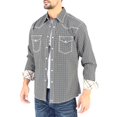 thumbnail image 3 of Camisa Vaquera Wrangler Hombre Manga Larga 26M azul marino M, 3 of 6