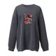 thumbnail image 4 of ICHUANYI Liquidación Moda de mujer Otoño Impreso Blusa suelta de manga larga Cuello redondo Casual Pullover Tops Sweatershirt ICHUANYI WER202308171133, 4 of 4