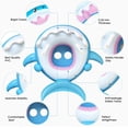 thumbnail image 5 of Jinsinto Baby Pool Seat Shark Floating Swim Ring, Kids Inflatable Pool Buoy with Adjustable Inflatable Canopy for 6-36 Months Baby, 5 of 5