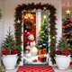 thumbnail image 4 of Christmas Door Curtain Santa Claus Polyester Fabric Decorative Cover for Holiday Party Wall and Door Hanging Festival Home Decor, 4 of 6