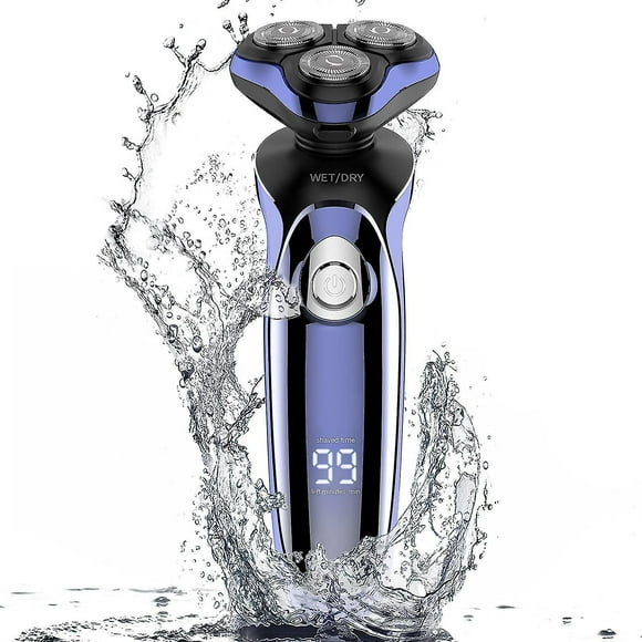 5in1 Razor Men's Electric Wet & Dry Shaver Kit, Electric Razor Rotary Shaver With Precision Trimmer Ipx7 Wet & Dry Shaver Hair Trimmer Beard Trimmer B