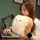 thumbnail image 5 of Cateissary Almohada de pan tostado de felpa, comida Kawaii, calentador de manos, decoración, cojín para dormir, sofá, juguetes para Suministros térmicos Explotado, 5 of 6