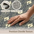 thumbnail image 6 of ODIKA Aesthetic Trellis Lattice Grid Interlocking Quatrefoil Bathroom for Queen Size Bedroom, Under Bed, Master Suite, Foldable Easy Care, 6 of 7