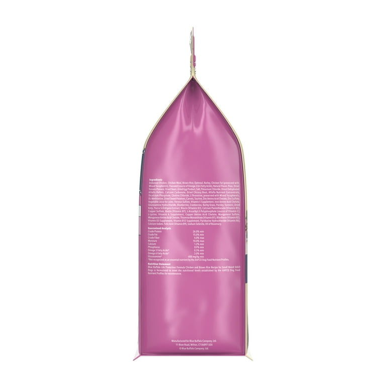 Blue buffalo dog store food purple bag