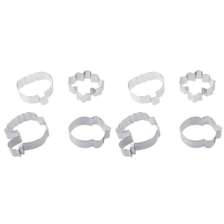 

NUOLUX 8 pcs Thanksgiving Elements Baking Mold Stainless Steel Biscuit Mould Cake Decoration Tools for Party Thanksgiving Kitchen (Silver)