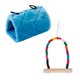 thumbnail image 1 of Hammock Hanging Cage Bed & Wooden Swing Parrots Birds House Decoration Yuyangstore none, 1 of 8