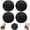 Style D, variant on 4 Pack Soft Rubber Shower Scrubber, Gentle Exfoliating Bath Pads for All Skin Types Style