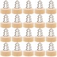 thumbnail image 1 of Place Card Holder Wooden: 20PCS Mini Photo Note Clip Holder Wire Picture Holder, 1 of 10