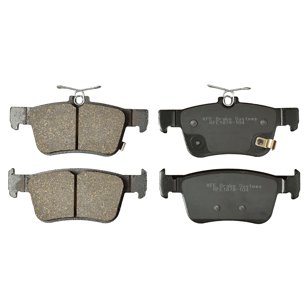 Premium Ceramic Disc Brake Pad Rear Set Shims Fits 2016 2017 Honda Civic KFE1878