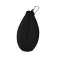 thumbnail image 2 of Funda para botella de agua, jarra de vidrio, con cremallera, ligera, aislante, de neopreno suave, para botellas de refresco de 1000 ml. Negro, 2 of 8
