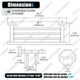 thumbnail image 2 of KOKOSIRI 20 Inch Towel Rail Towel Shelf with Double Towel Bars Bathroom Towel Rack Towel Holder Wall Mounted SUS 304 Stainless Steel Brushed Nickel B6005BR-L20, 2 of 7