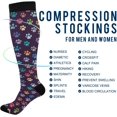 thumbnail image 4 of Coolnut Compression Socks Set of 2 Pairs for Women & Men - Best Support Socks for Running, Nurses, Travel (Dog Paw) Gift, 4 of 7