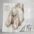 thumbnail image 4 of Easter Shower Curtain Set, Waterproof Shower Curtains for Bathroom, Spring Watercolor Oil Painting Country Bunny Washable Fabric Cloth Bath Curtain for Bathtub Decoration with Hooks 72x78 Inches, 4 of 9