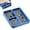 Blue, variant on Magnetic Screw Organizer Tray - Screw Holder for RC Models, Electronics, Phone Repair, Small Tool Tray Parts Holder for Screws, Sockets, Bolts, Pins, 3-Compartment Parts Storage with Medium Magnet