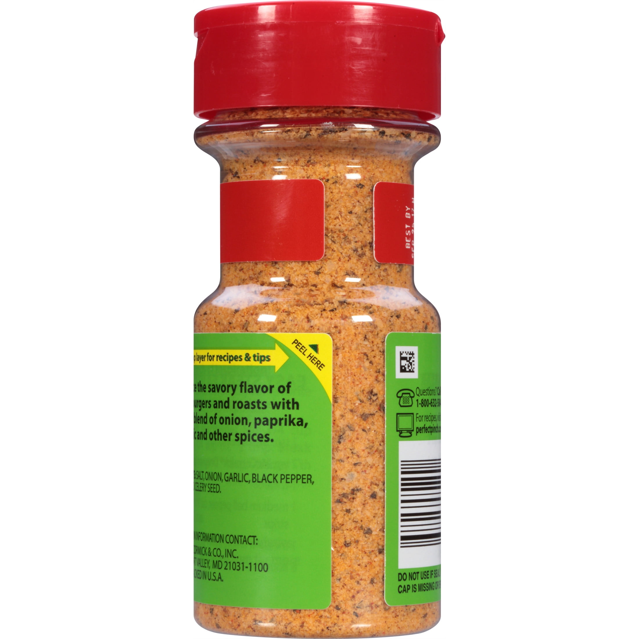 McCormick PERFECT PINCH Kosher Broiled Steak Seasoning, 3.87 oz