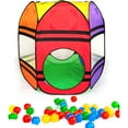 thumbnail image 2 of GigaTent Artist Workshop Bouncing Ball Pit & Pop-Up Polyester Play Tent, Multi-color, 2 of 2