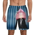 thumbnail image 3 of Uemuo Dog in Hairdresser Pattern Mens Swim Trunks Quick Dry Board Shorts with Mesh Lining, Stretch Beach Shorts Quick Dry No-Chafing Board Shorts-Medium, 3 of 9