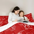 thumbnail image 5 of jejeloiu Jungle Dinosaur Dino Full Size Comforter Sets,Cartoon Animal Bedding Comforter Set,Red White Bedding Sets For Boys,Ultra Soft Home Decor Reversible,3-Piece, 5 of 8
