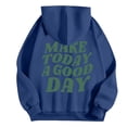 thumbnail image 3 of SIYUDAN Hoodies Sweatshirt for Women Long Sleeve Womens Pullover Hoodie Cute Hoodies Purple Hooded Sweatshirt Fall Clothes for women Clothes, 3 of 4